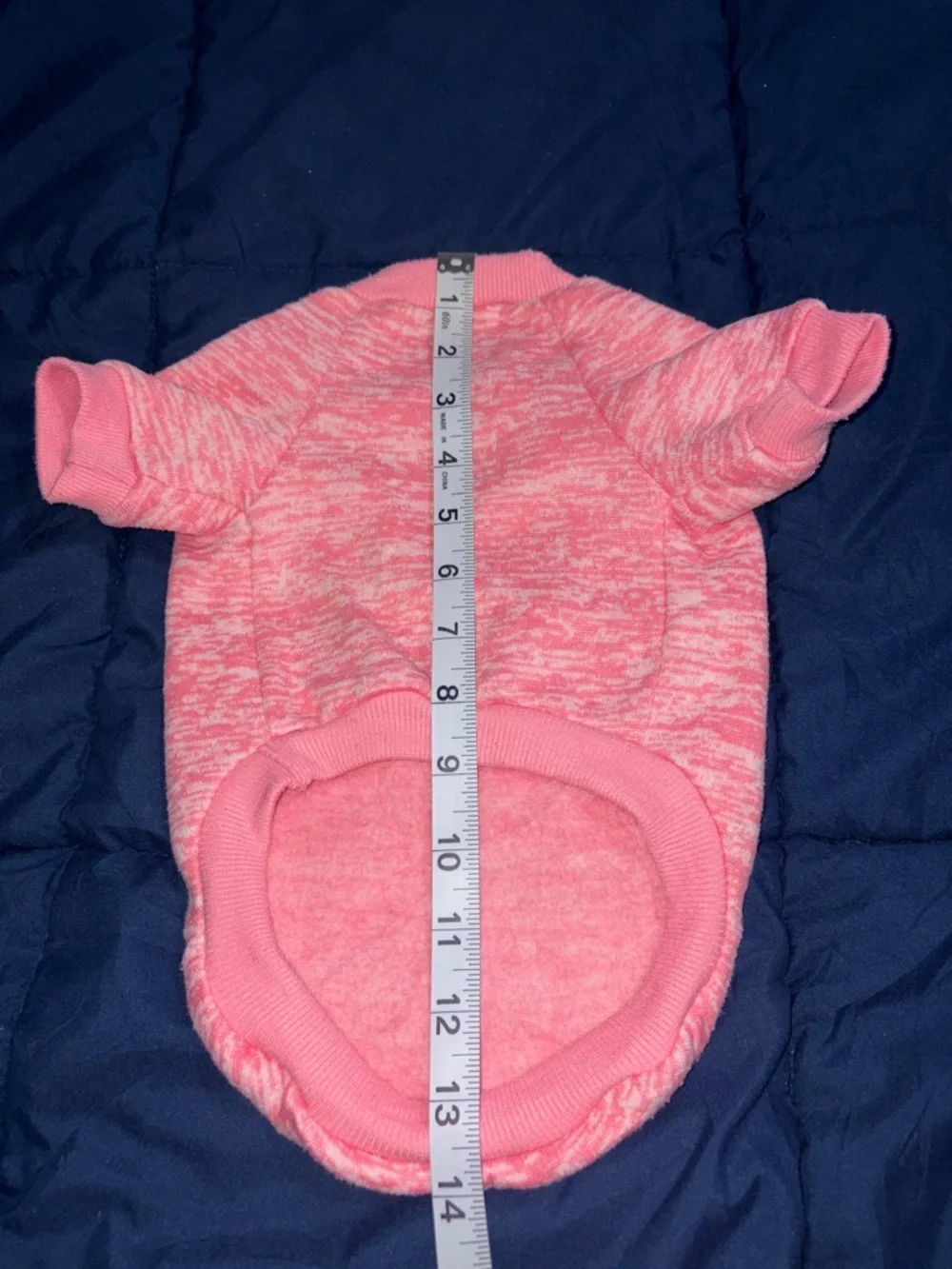 Cozy Pink Marled Dog Tee - Lightweight Pet Shirt